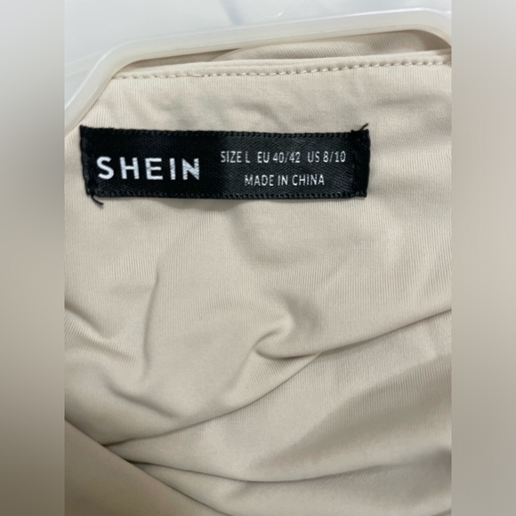 Shein Cream Bodysuit Sz(L) - Picture 4 of 4